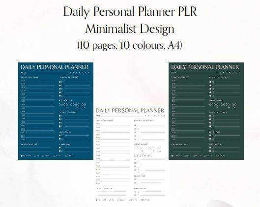 Daily Personal Planner - Ubuntu Health and Fitness